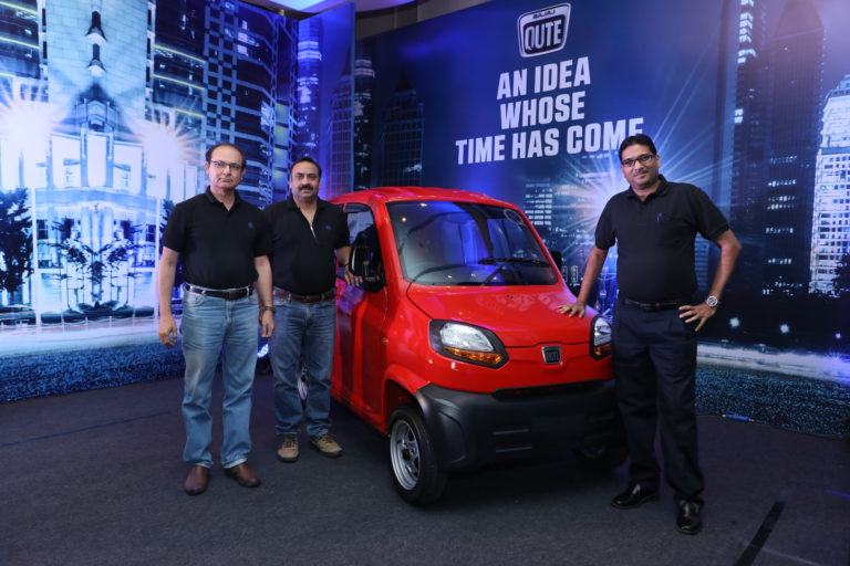 Bajaj Auto launches India’s first Quadricycle ‘Qute’ in Maharashtra
